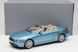 BMW 6 E64 Cabrio Azul Claro Kyosho 1:18 80430153440 Metal - imagen 8 de 8