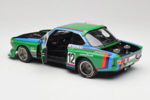 BMW 3.5 CSL E9 Gruppe 5 #12 H. Quester / G. Nilsson Zeltweg Winner 1976 Minichamps 1:18 180762012 Metal - imagen 5 de 8