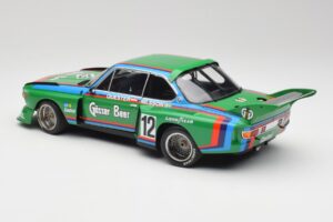 BMW 3.5 CSL E9 Gruppe 5 #12 H. Quester / G. Nilsson Zeltweg Winner 1976 Minichamps 1:18 180762012 Metal - imagen 7 de 8