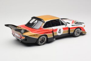 BMW 3.5 CSL E9 Gruppe 5 #4 J. Fitzpatrick / T. Walkinshaw Silverstone Winner 1976 Minichamps 1:18 180762004 Metal - imagen 3 de 8