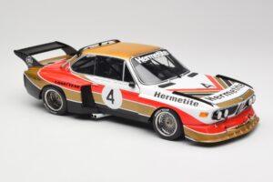BMW 3.5 CSL E9 Gruppe 5 #4 J. Fitzpatrick / T. Walkinshaw Silverstone Winner 1976 Minichamps 1:18 180762004 Metal - imagen 6 de 8