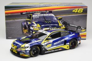BMW M4 GT3 G82 #46 A. Farfus / V. Rossi Team WRT 24 Hours of Spa 2023 Minichamps 1:18 113232646 Metal - imagen 8 de 8