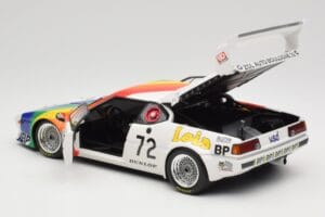 BMW M1 #72 BMW France Zol Auto B. Rousselot / J. Servanin 24 Hours of Le Mans 1981 Minichamps 1:18 180812972 Metal - imagen 5 de 8
