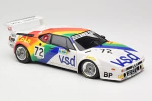 BMW M1 #72 BMW France Zol Auto B. Rousselot / J. Servanin 24 Hours of Le Mans 1981 Minichamps 1:18 180812972 Metal - imagen 6 de 8