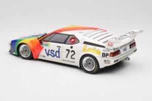 BMW M1 #72 BMW France Zol Auto B. Rousselot / J. Servanin 24 Hours of Le Mans 1981 Minichamps 1:18 180812972 Metal - imagen 7 de 8