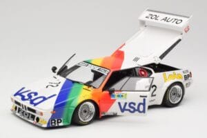 BMW M1 #72 BMW France Zol Auto B. Rousselot / J. Servanin 24 Hours of Le Mans 1981 Minichamps 1:18 180812972 Metal - imagen 8 de 8