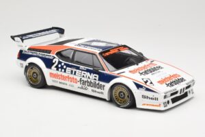 BMW M1 Schnitzer #2 H-J. Stuck Winner Deutsche Automobil Rennsport Trophy Zolder 1982 Minichamps 1:18 155822902 Metal - imagen 4 de 6