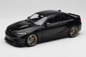 BMW M2 CS F87 Negro Metalizado Con Llantas Doradas Minichamps 1:18 155021021 Metal