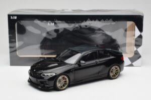 BMW M2 CS F87 Negro Metalizado Con Llantas Doradas Minichamps 1:18 155021021 Metal - imagen 6 de 6