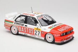 BMW M3 E30 #27 Bigazzi Team S. Soper / A. Hahne 4th Place 24 Hours of Spa 1990 Minichamps 1:18 155902027 Metal - imagen 4 de 6