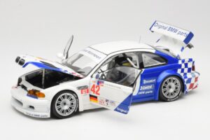 BMW M3 E46 GTR #42 J. Lehto / P. Ekblom ALMS 2001 Minichamps 1:18 100012142 Metal - imagen 2 de 8