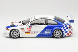 BMW M3 E46 GTR #42 J. Lehto / P. Ekblom ALMS 2001 Minichamps 1:18 100012142 Metal - imagen 4 de 8