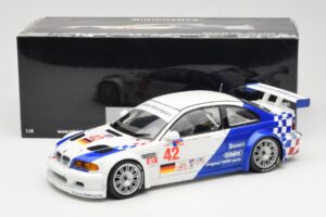 BMW M3 E46 GTR #42 J. Lehto / P. Ekblom ALMS 2001 Minichamps 1:18 100012142 Metal - imagen 8 de 8