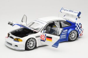 BMW M3 E46 GTR #42 J. Lehto / J. Muller ELMS 2001 Minichamps 1:18 100012192 Metal - imagen 2 de 8