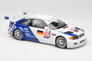 BMW M3 E46 GTR #42 J. Lehto / J. Muller ELMS 2001 Minichamps 1:18 100012192 Metal - imagen 6 de 8
