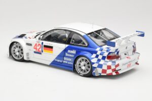 BMW M3 E46 GTR #42 J. Lehto / J. Muller ELMS 2001 Minichamps 1:18 100012192 Metal - imagen 7 de 8