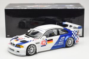 BMW M3 E46 GTR #42 J. Lehto / J. Muller ELMS 2001 Minichamps 1:18 100012192 Metal - imagen 8 de 8