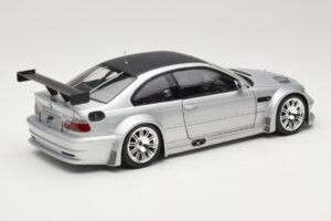 BMW M3 E46 GTR Street Plata With Carbon Roof Minichamps 1:18 100012102 Metal - imagen 3 de 8