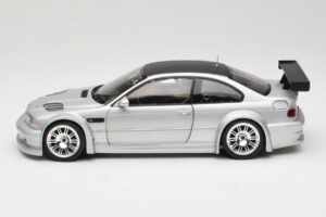 BMW M3 E46 GTR Street Plata With Carbon Roof Minichamps 1:18 100012102 Metal - imagen 4 de 8