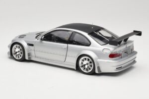 BMW M3 E46 GTR Street Plata With Carbon Roof Minichamps 1:18 100012102 Metal - imagen 7 de 8