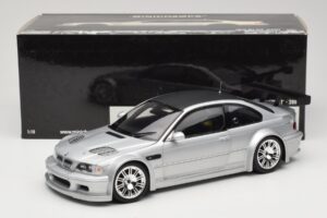 BMW M3 E46 GTR Street Plata With Carbon Roof Minichamps 1:18 100012102 Metal - imagen 8 de 8