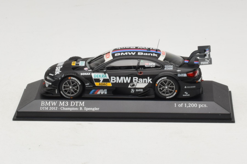 BMW M3 E92 #7 B. Spengler BMW Team Schnitzer DTM Champion 2012 Minichamps 1:43 410122207 Metal