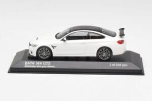 BMW M4 GTS F82 Blanco Con Llantas Grises Minichamps 1:43 410025221 Metal