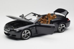 BMW M6 E64 Cabriolet Sapphire Black Kyosho 1:18 80430417424 Metal - imagen 2 de 9
