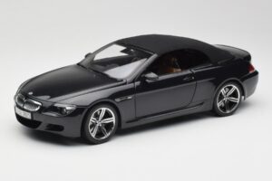 BMW M6 E64 Cabriolet Sapphire Black Kyosho 1:18 80430417424 Metal - imagen 3 de 9