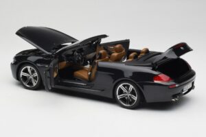 BMW M6 E64 Cabriolet Sapphire Black Kyosho 1:18 80430417424 Metal - imagen 6 de 9