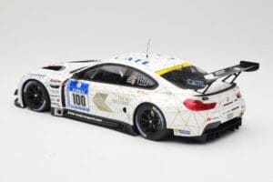 BMW M6 GT3 F13 #100 Schubert Motorsport J. Edwards / J. Klingmann 24h Nurburgring 2016 Minichamps 1:18 155162611 Metal - imagen 5 de 6