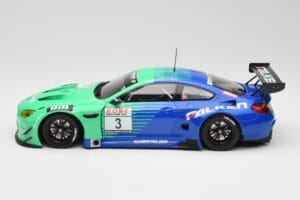 BMW M6 GT3 F13 #3 Falken Motorsports P. Düsseldorf / J. Müller VLN Winner Heat 4 2017 Minichamps 1:18 153172693 Metal - imagen 3 de 6