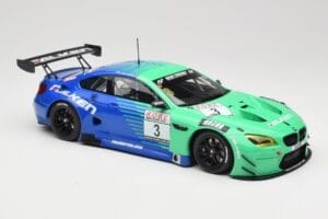 BMW M6 GT3 F13 #3 Falken Motorsports P. Düsseldorf / J. Müller VLN Winner Heat 4 2017 Minichamps 1:18 153172693 Metal - imagen 4 de 6