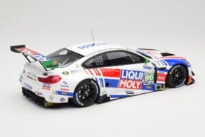 BMW M6 GT3 F13 #96 Turner Motorsport B. Auberlen / R. Foley Class Winner Petit Le Mans 2019 Minichamps 1:18 153192696 Metal - imagen 2 de 6