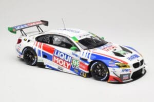 BMW M6 GT3 F13 #96 Turner Motorsport B. Auberlen / R. Foley Class Winner Petit Le Mans 2019 Minichamps 1:18 153192696 Metal - imagen 4 de 6