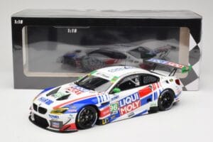 BMW M6 GT3 F13 #96 Turner Motorsport B. Auberlen / R. Foley Class Winner Petit Le Mans 2019 Minichamps 1:18 153192696 Metal - imagen 6 de 6