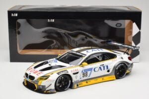 BMW M6 GT3 F13 #98 Rowe Racing M. Palttala / N. Catsburg 2nd Place 24 Hours of Nurburgring 2017 Minichamps 1:18 155172698 Met - imagen 6 de 6