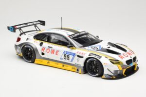 BMW M6 GT3 Rowe Racing #99 M. Basseng / M. Martin 24 Hours Nurburgring 2017 Minichamps 1:18 155172699 Metal - imagen 4 de 6