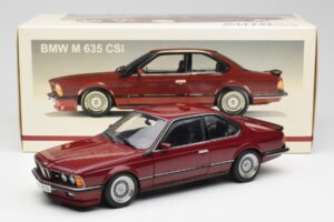 BMW M635 CSi E24 Karmin Rojo AUTOart 1:18 70528 Metal - imagen 8 de 8