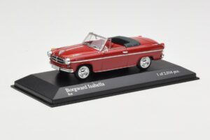 Borgward Isabella Cabriolet Rojo Minichamps 1:43 400096060 Metal - imagen 2 de 4
