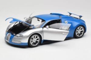 Bugatti Veyron Edition Centenaire Chrome Blue Minichamps 1:18 100110850-O Metal - imagen 2 de 7