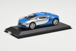 Bugatti Veyron Centenaire Azul Metálico Plata Minichamps 1:43 400110850 Metal - imagen 2 de 4