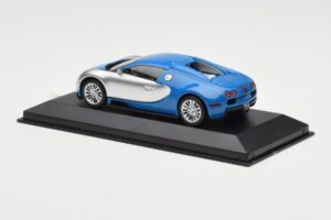 Bugatti Veyron Centenaire Azul Metálico Plata Minichamps 1:43 400110850 Metal - imagen 3 de 4