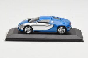 Bugatti Veyron Centenaire Azul Metálico Plata Minichamps 1:43 400110850 Metal