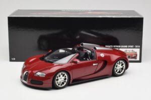 Bugatti Veyron Grand Sport Rojo Minichamps 1:18 100110832 Metal - imagen 9 de 9