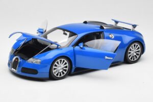 Bugatti Veyron Azul Claro Azul Oscuro Minichamps 1:18 100110821 Metal - imagen 2 de 8