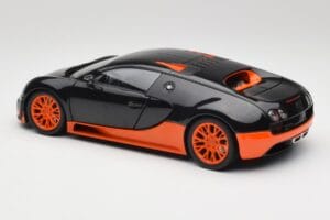 Bugatti Veyron Super Sport World Record Edition Carbon & Orange Minichamps 1:18 100110840 Metal - imagen 7 de 8