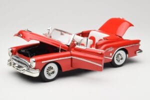 Buick Skylark Descapotable Rojo Motormax 1:18 73129 Metal - imagen 2 de 8