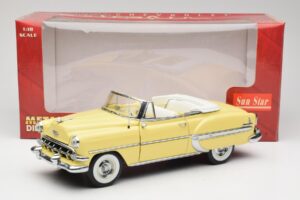 Chevrolet Bel Air Descapotable Amarillo Sun Star 1:18 1712 Metal - imagen 8 de 8
