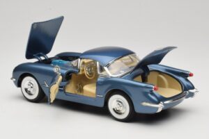 Chevrolet Corvette C1 Azul Mira 1:18 6105 Metal - imagen 5 de 8